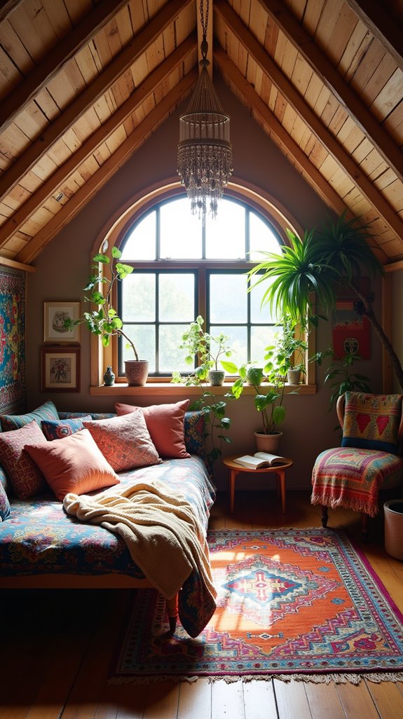 chic bohemian attic retreat