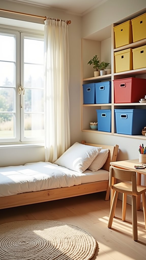 color coded toy organization system