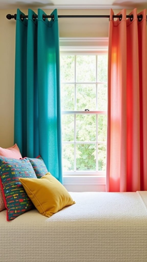 colorful curtain decorating tips