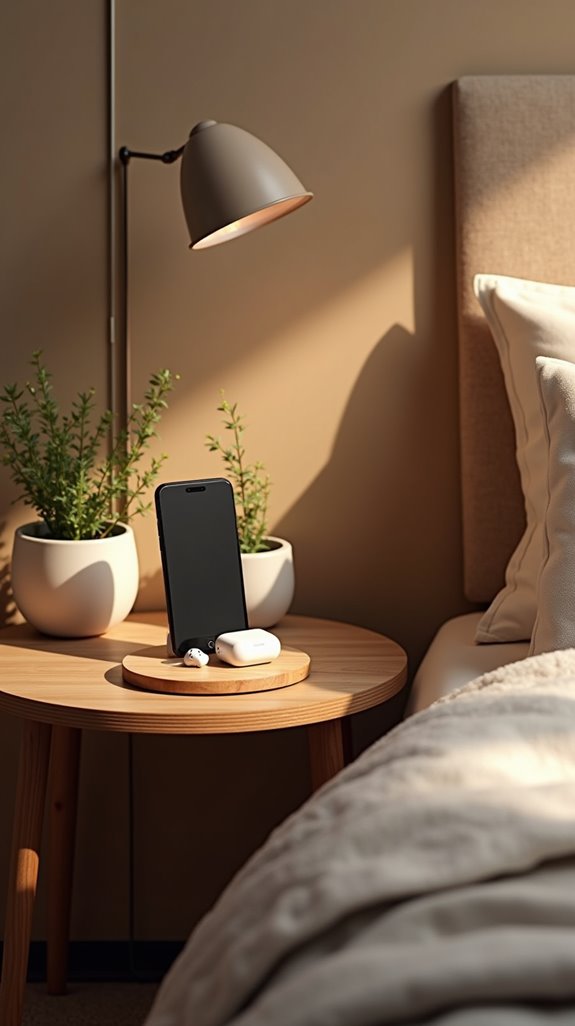 convenient bedside device charging