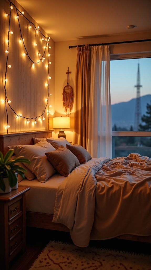 cozy bedroom ambiance enhancement