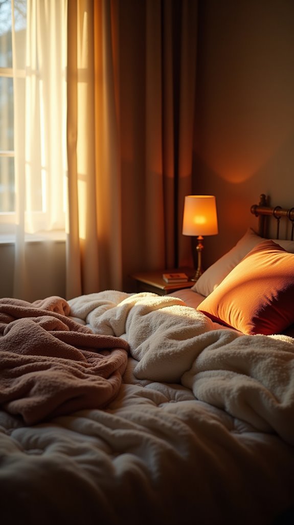 cozy bedroom soft lighting