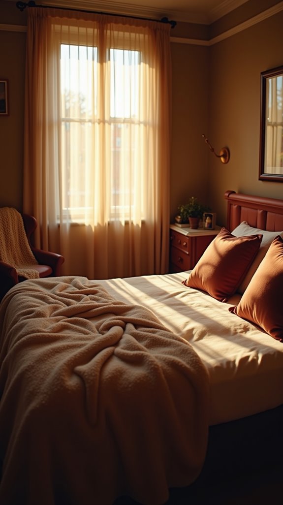 cozy bedroom with softness