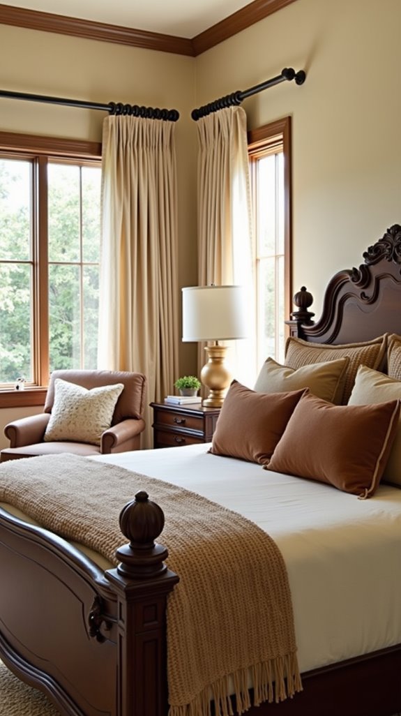 cozy brown and cream sanctuary