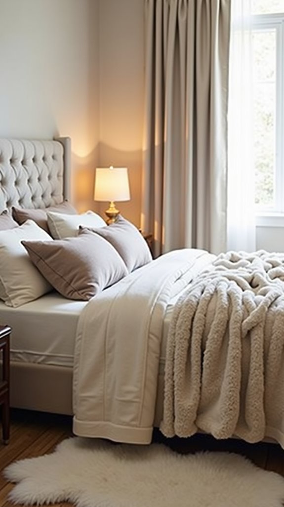 cozy faux fur accents