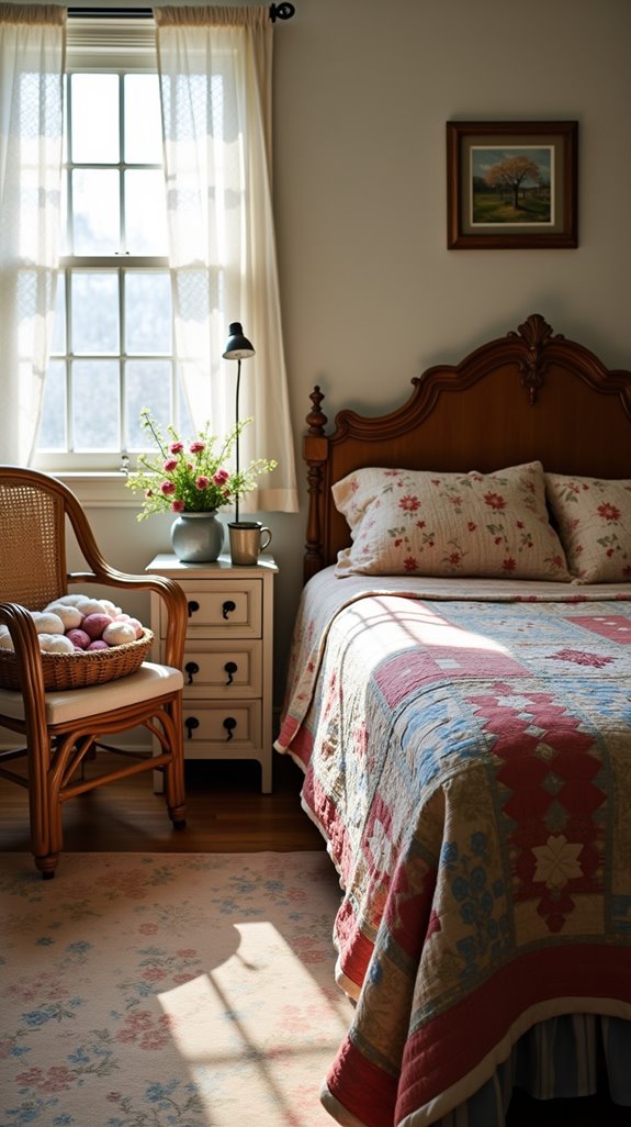 cozy handmade quilt decor