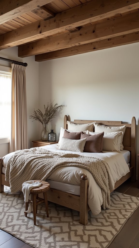 cozy layered textile bedroom