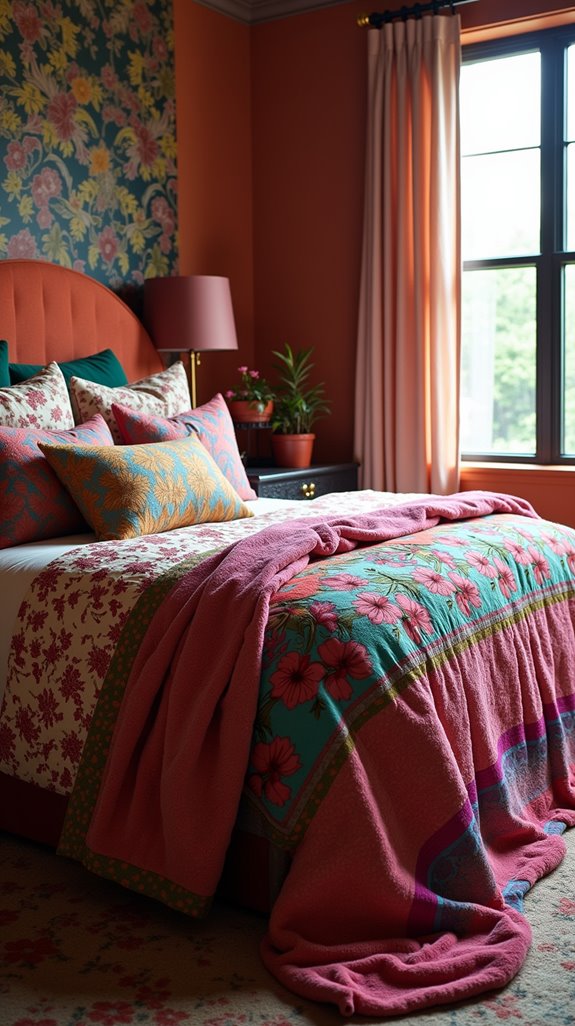 cozy layered throw blankets