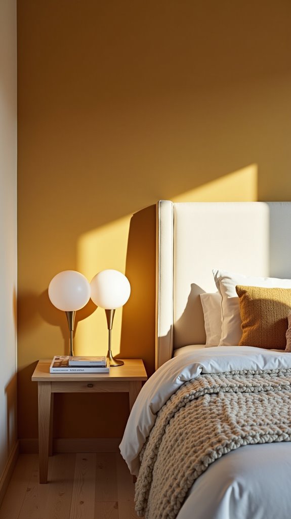 cozy muted mustard ambiance