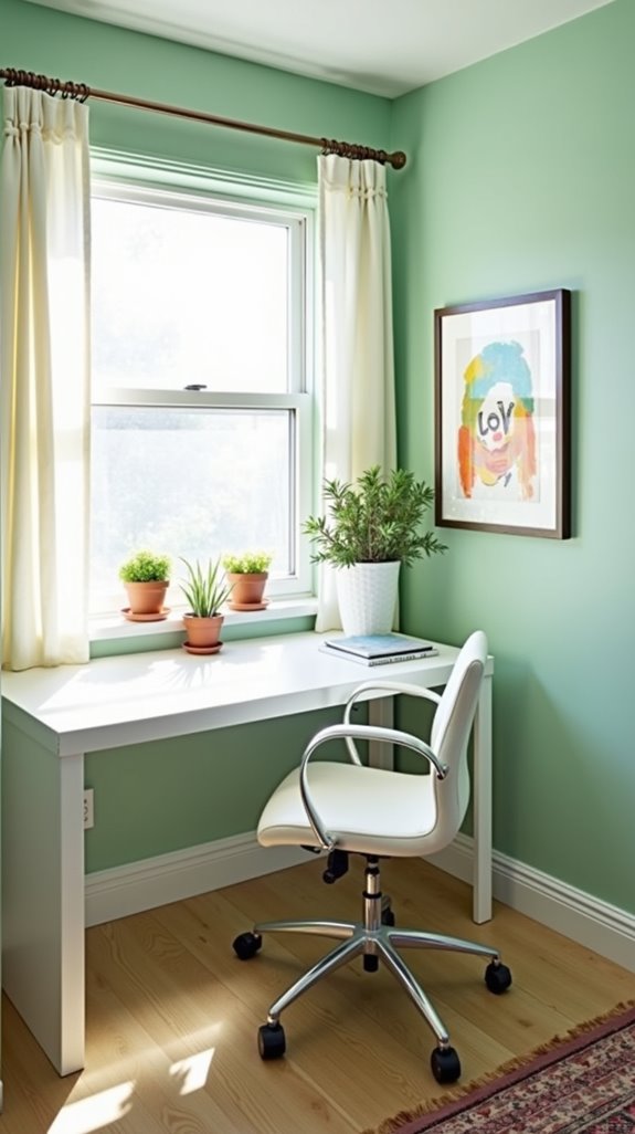 cozy organized inspiring workspace