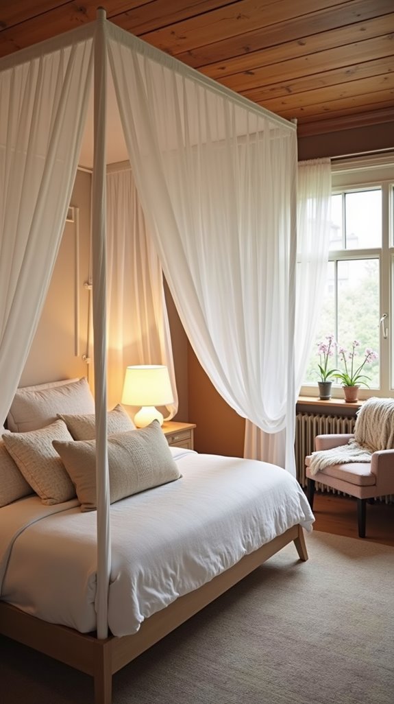 cozy retreat with canopy