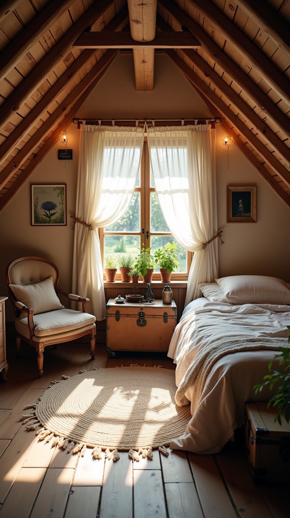 cozy rustic attic retreat