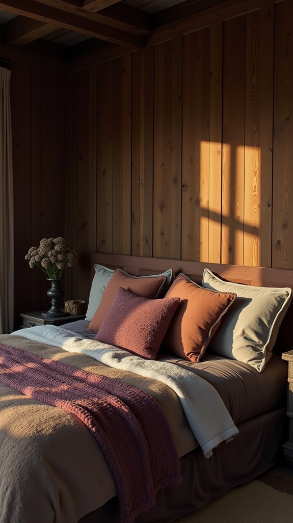 cozy rustic wood accents