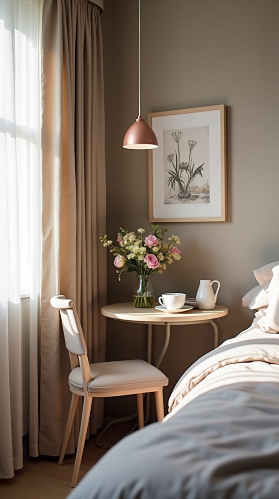 cozy table for guests