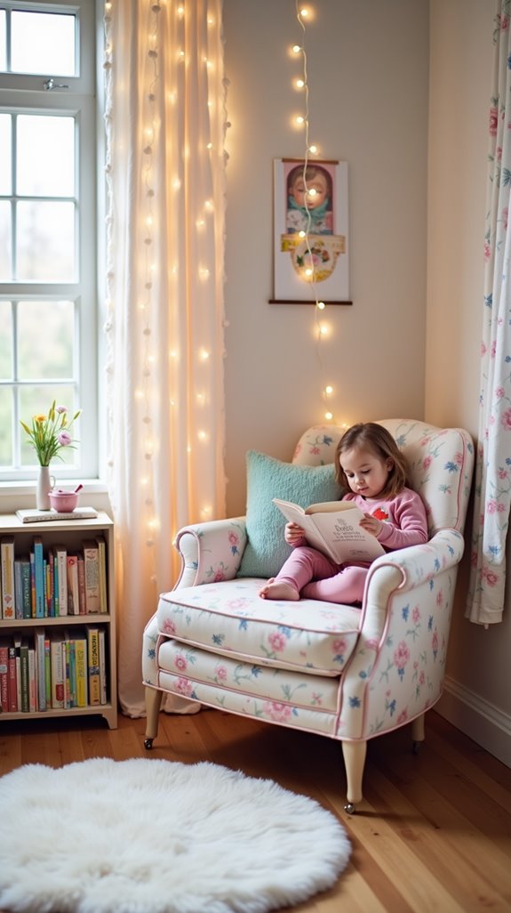 cozy toddler reading nook