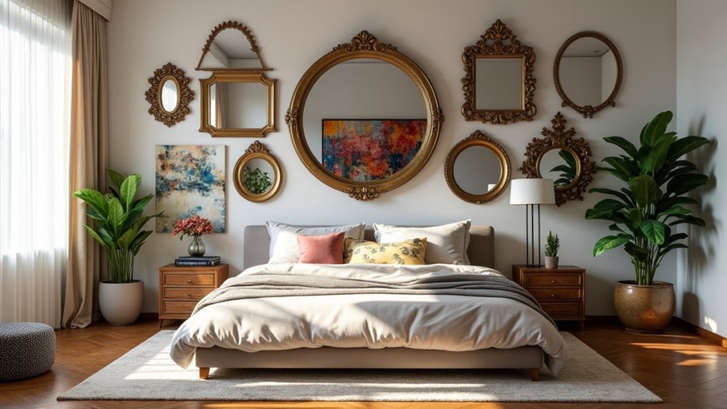 creative bedroom mirror designs