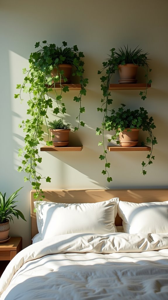 creative vine display shelves