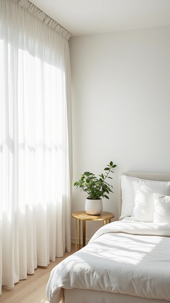 crisp white creates serenity