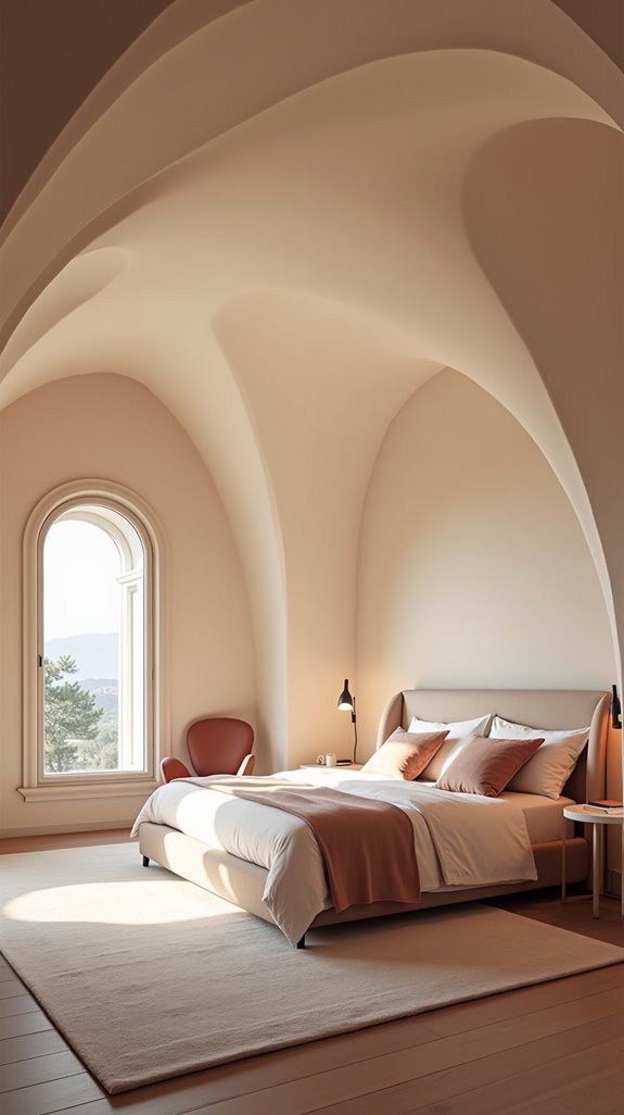 curved ceilings enhance elegance