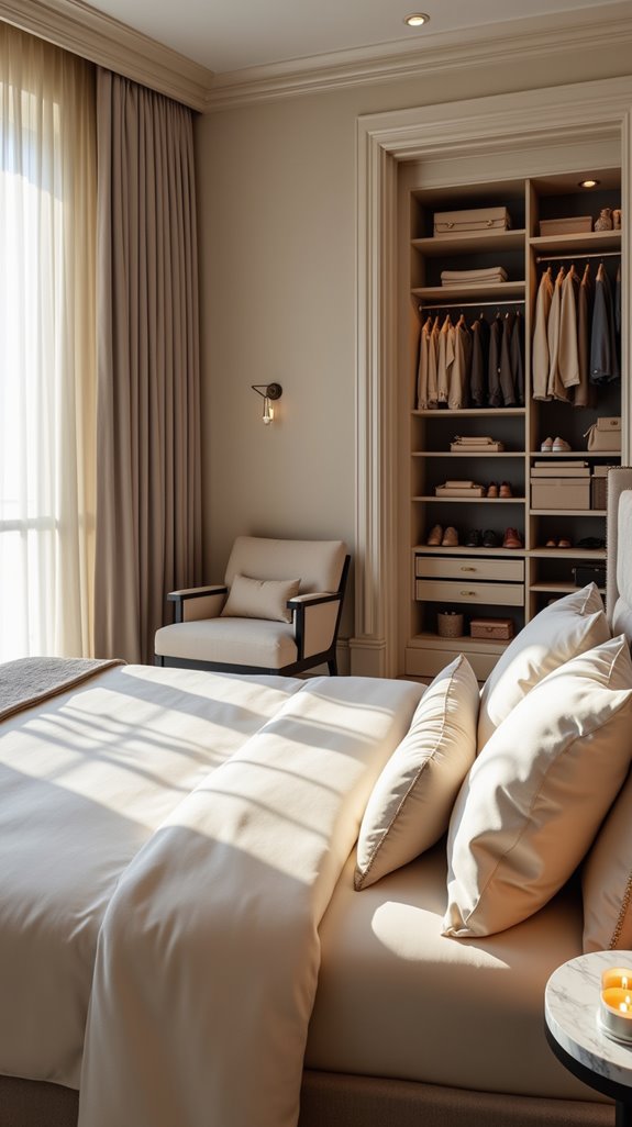 customized organized walk in closets