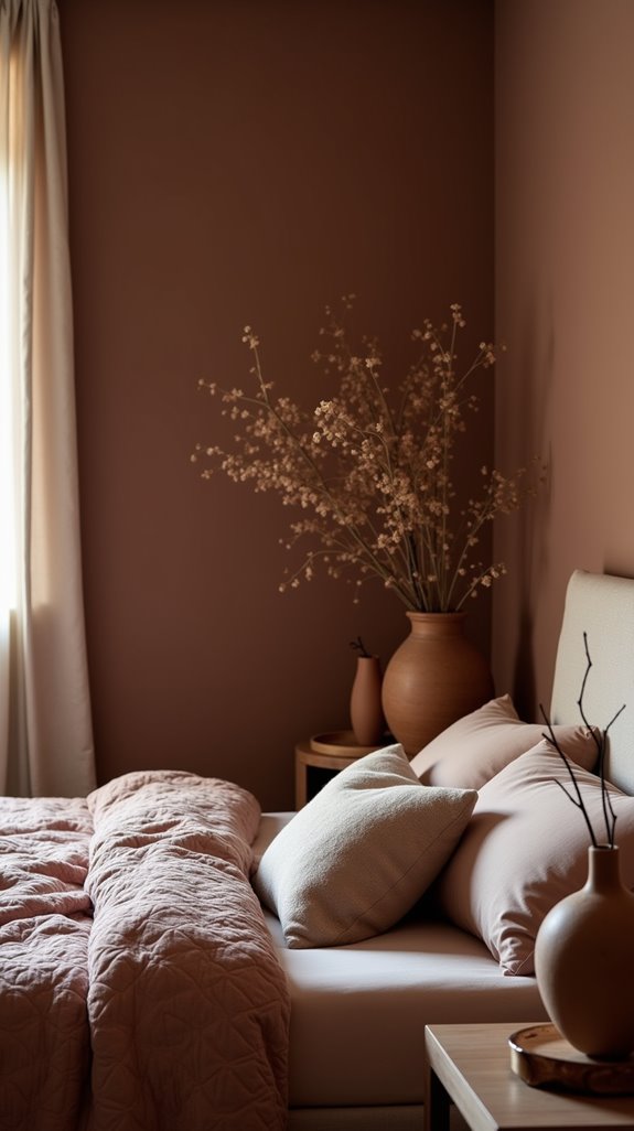 dusty carob bedroom tranquility