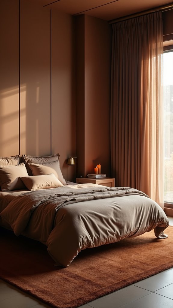 earthy browns promote comfort