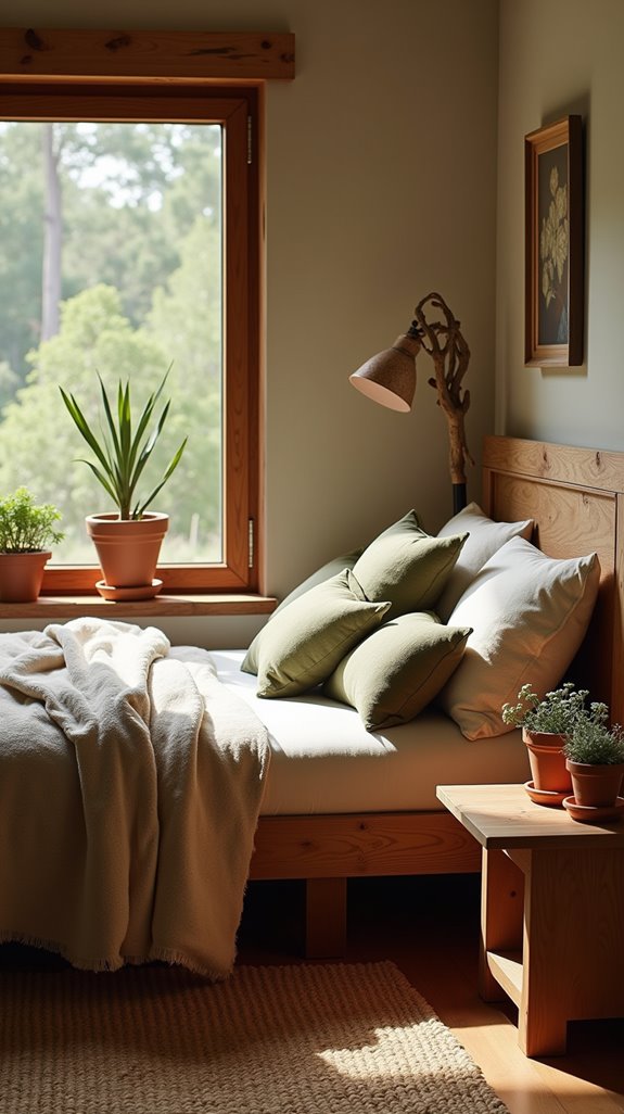 earthy rustic bedroom colors