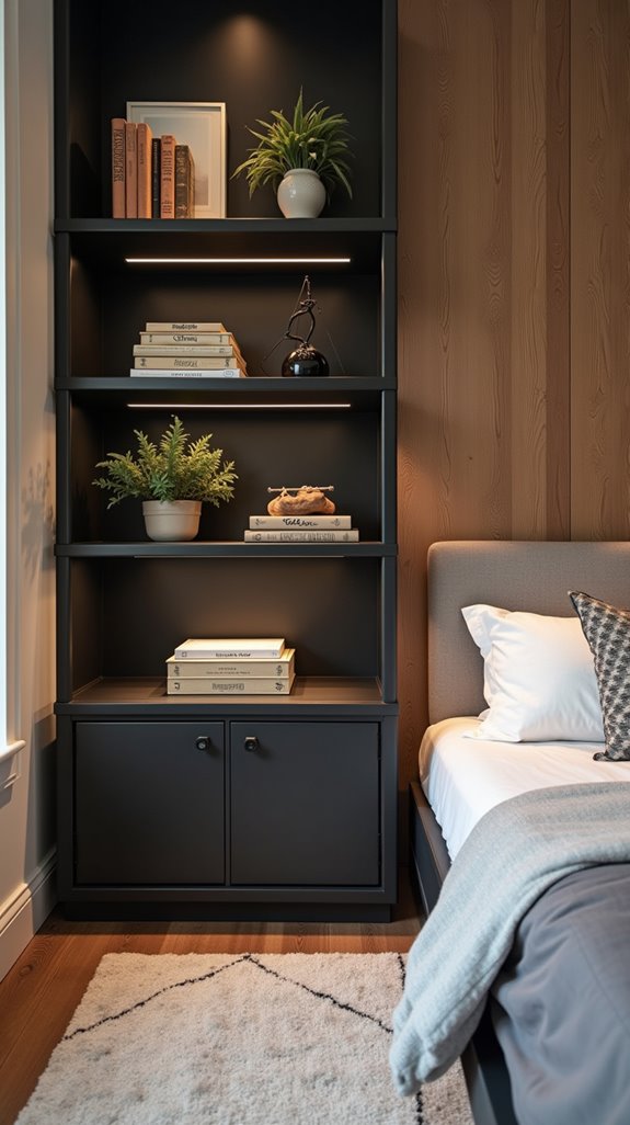 edgy urban metal shelves