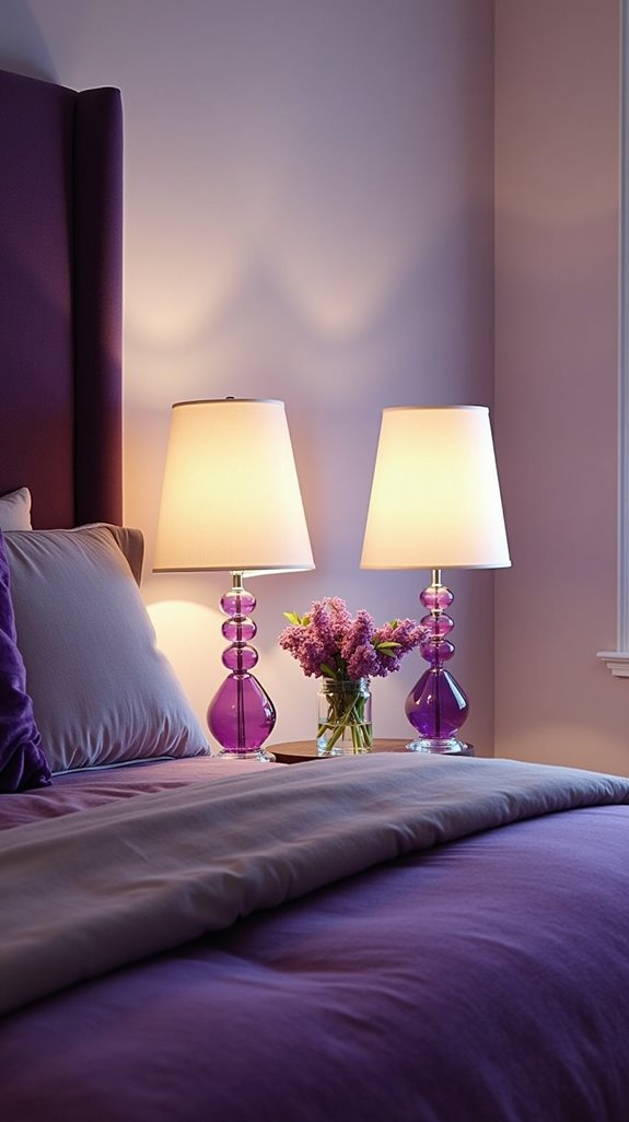 elegant amethyst lighting decor