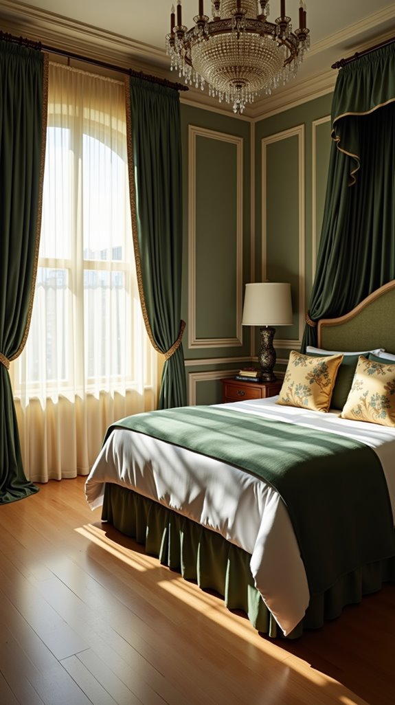 elegant bedroom window treatments