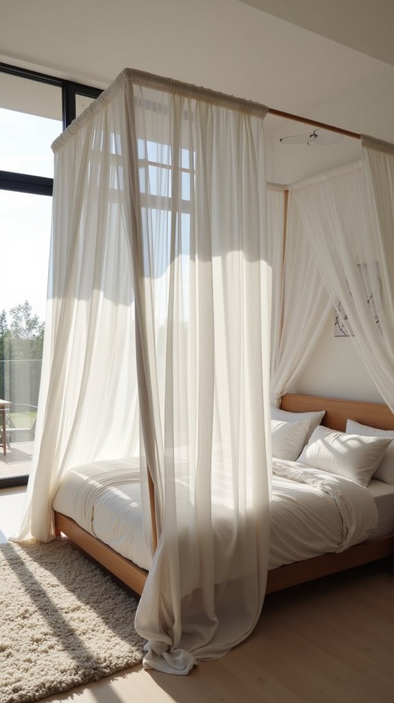 elegant canopy bed design