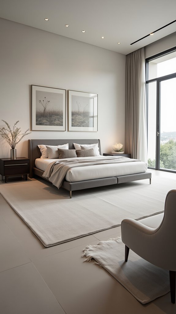 elegant central bed design