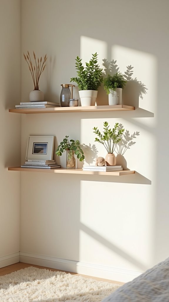elegant floating shelf solutions