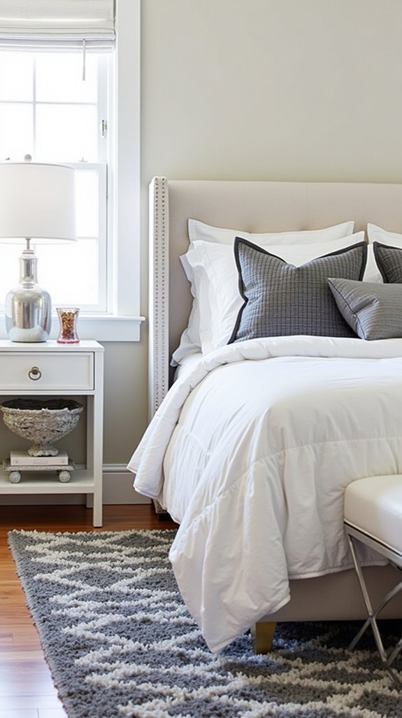 elegant grey area rug