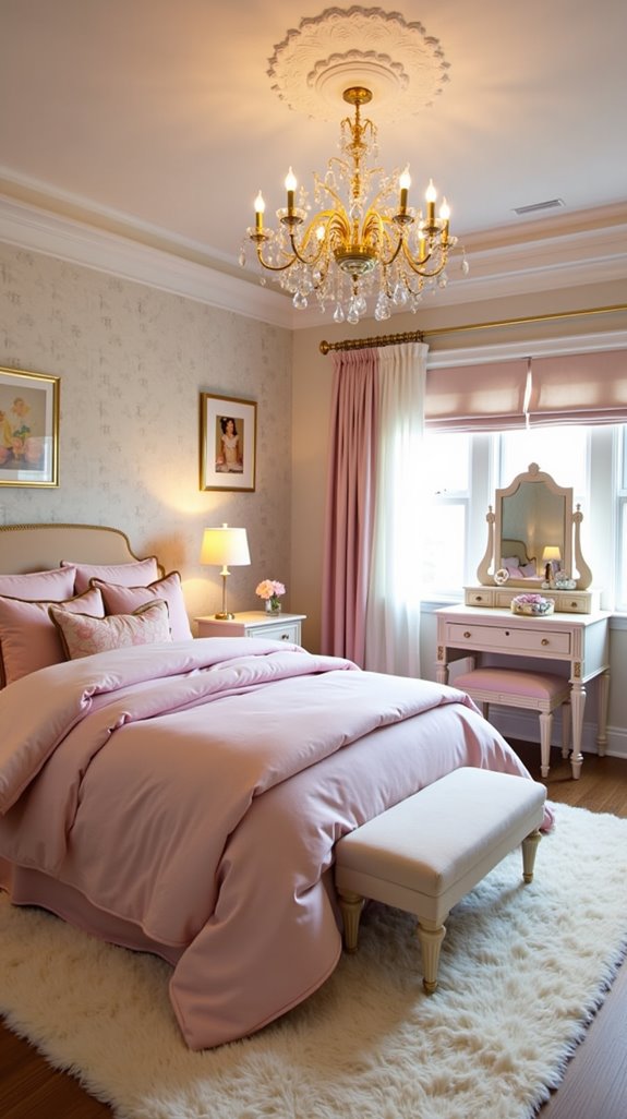 elegant pink and gold