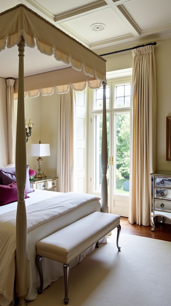 elegant royal bedroom color palette