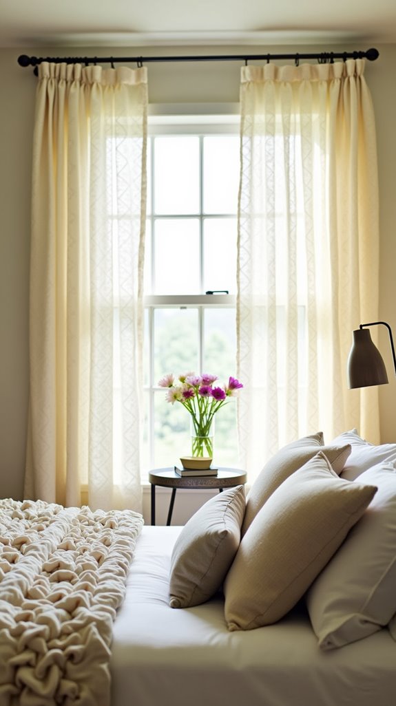 elegant ruffled window treatments