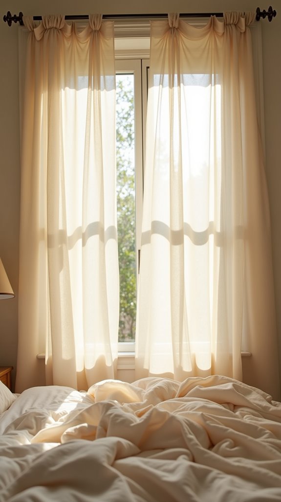 elegant sheer linen curtains