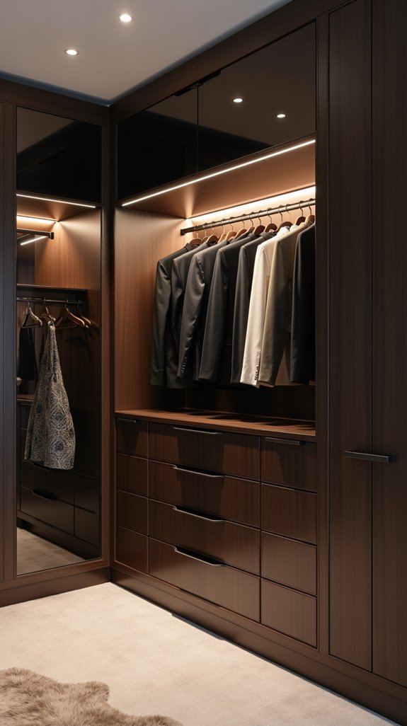 elegant space saving wardrobe solution