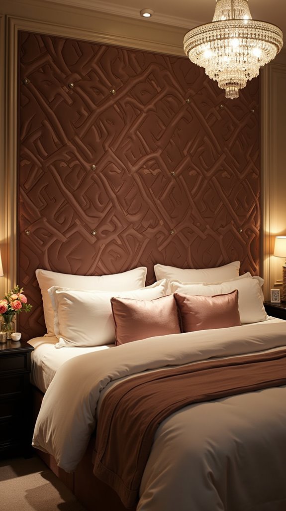 elegant statement headboard centerpiece