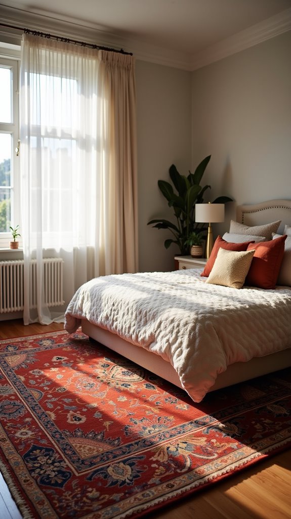 elevate bedroom with rugs