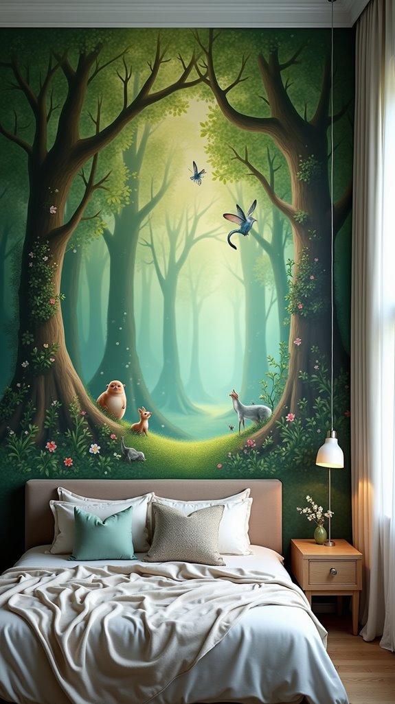 enchanted forest bedroom retreat
