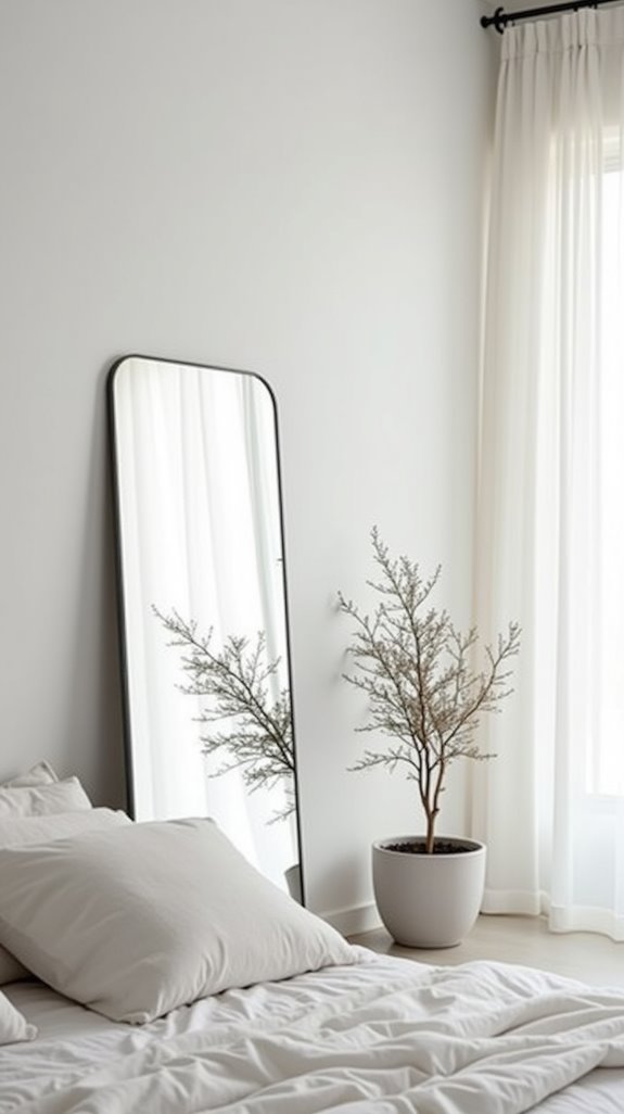 enhance minimalism with mirrors