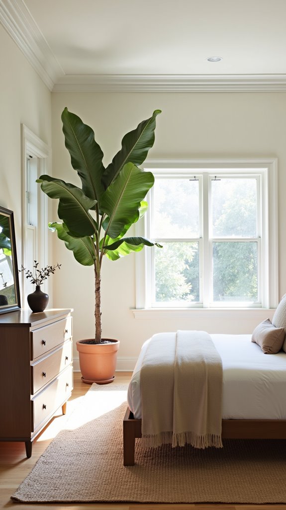 enhance with tall greenery