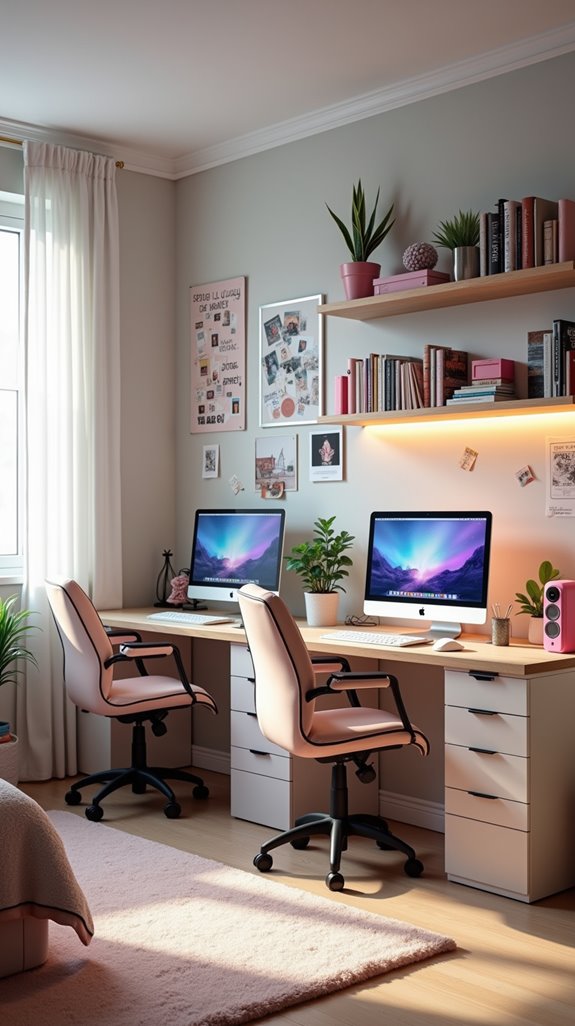 ergonomic tech inspired work area