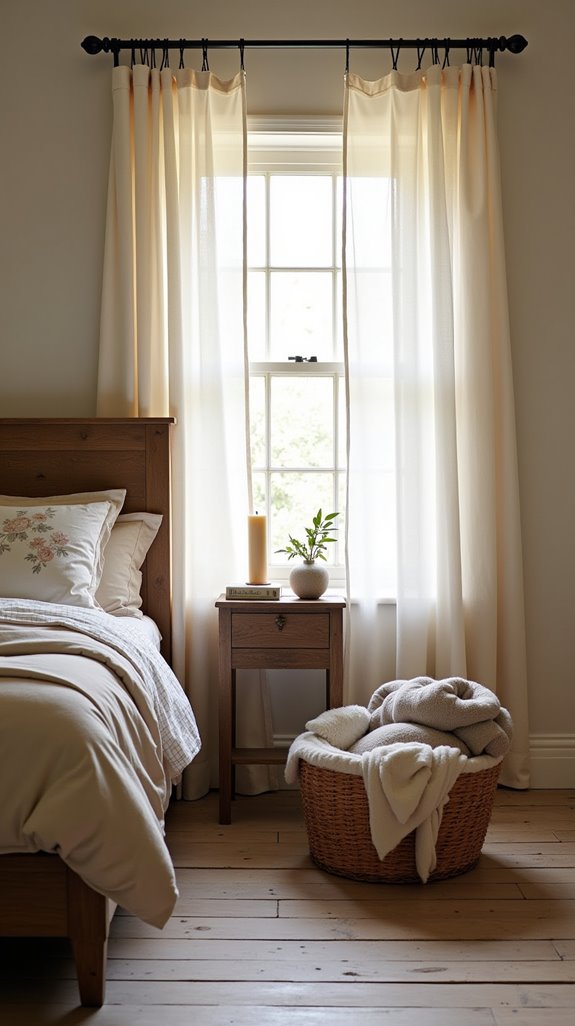 farmhouse curtain styling tips