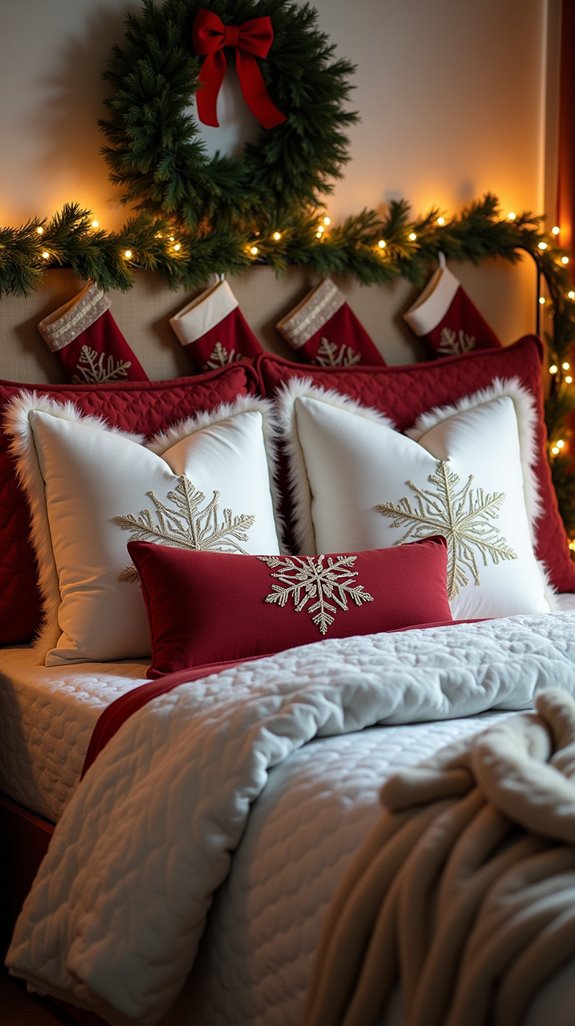 festive cozy holiday bedding