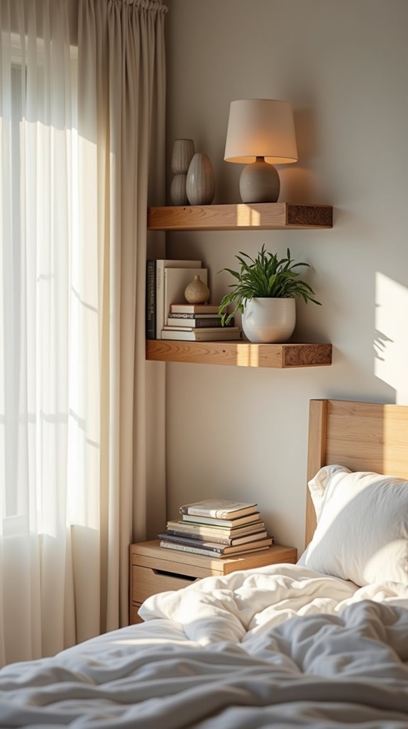 floating shelves for decor