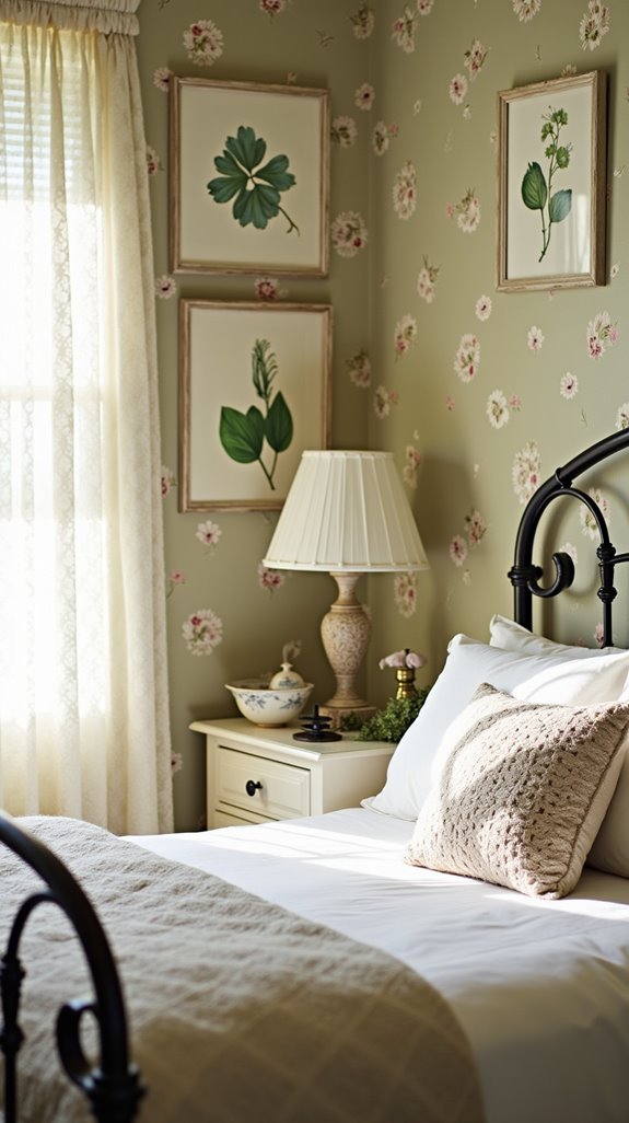 framed botanical art decor