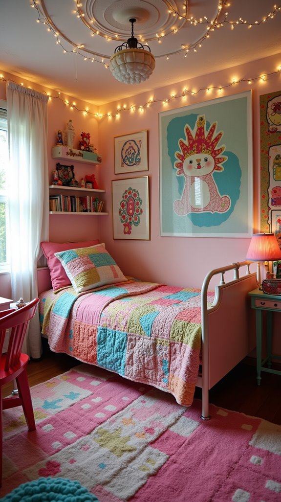 funky eclectic bedroom design